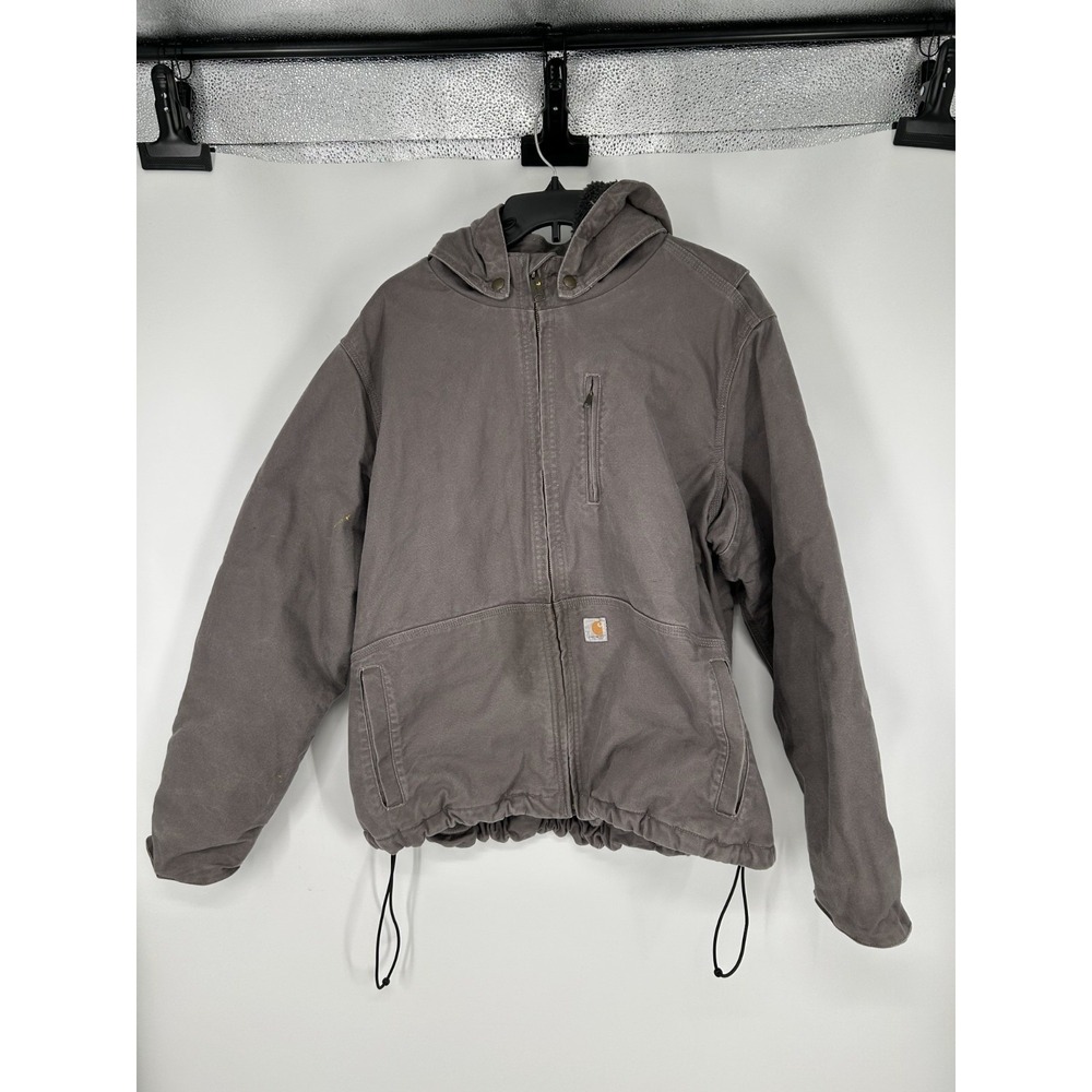 Carhartt Full Swing Caldwell Jacket Women's 2XL 102248 077 Sherpa Lined Hooded